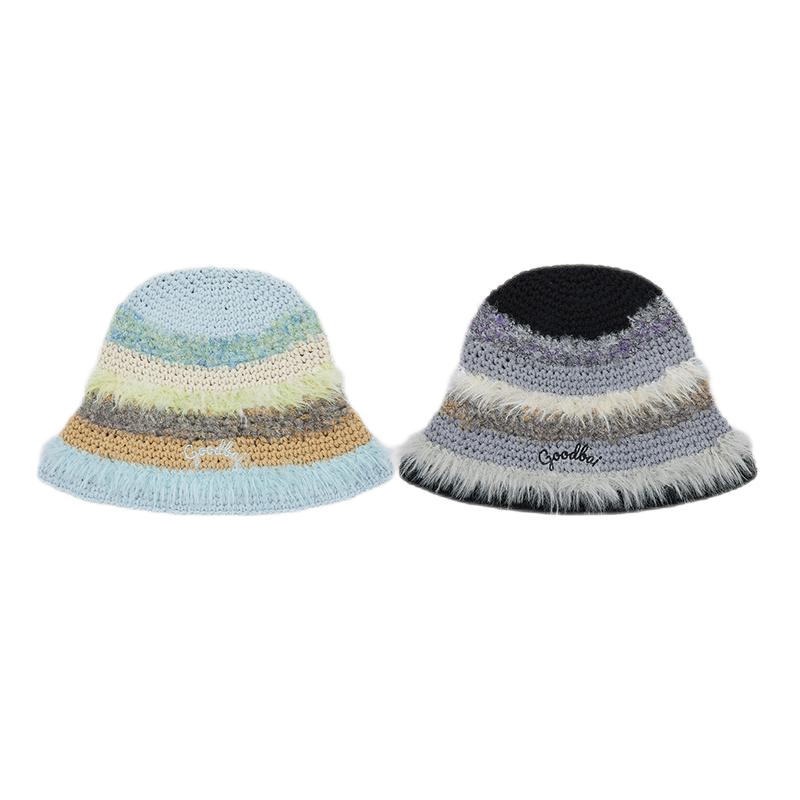 Knitted Hat with Embroidery